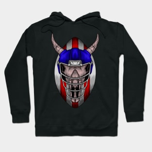 American Football Skull Hoodie